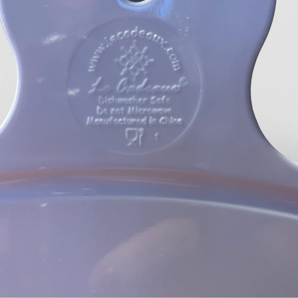 Le Cadeaux Blue Rooster Melamine Cutting Cheese Board Charcuterie Serving Handle - Picture 4 of 8